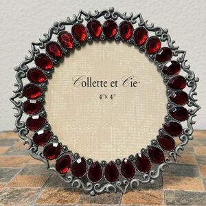 Collette et Cie Red Gemstone Ornate Photo Frame